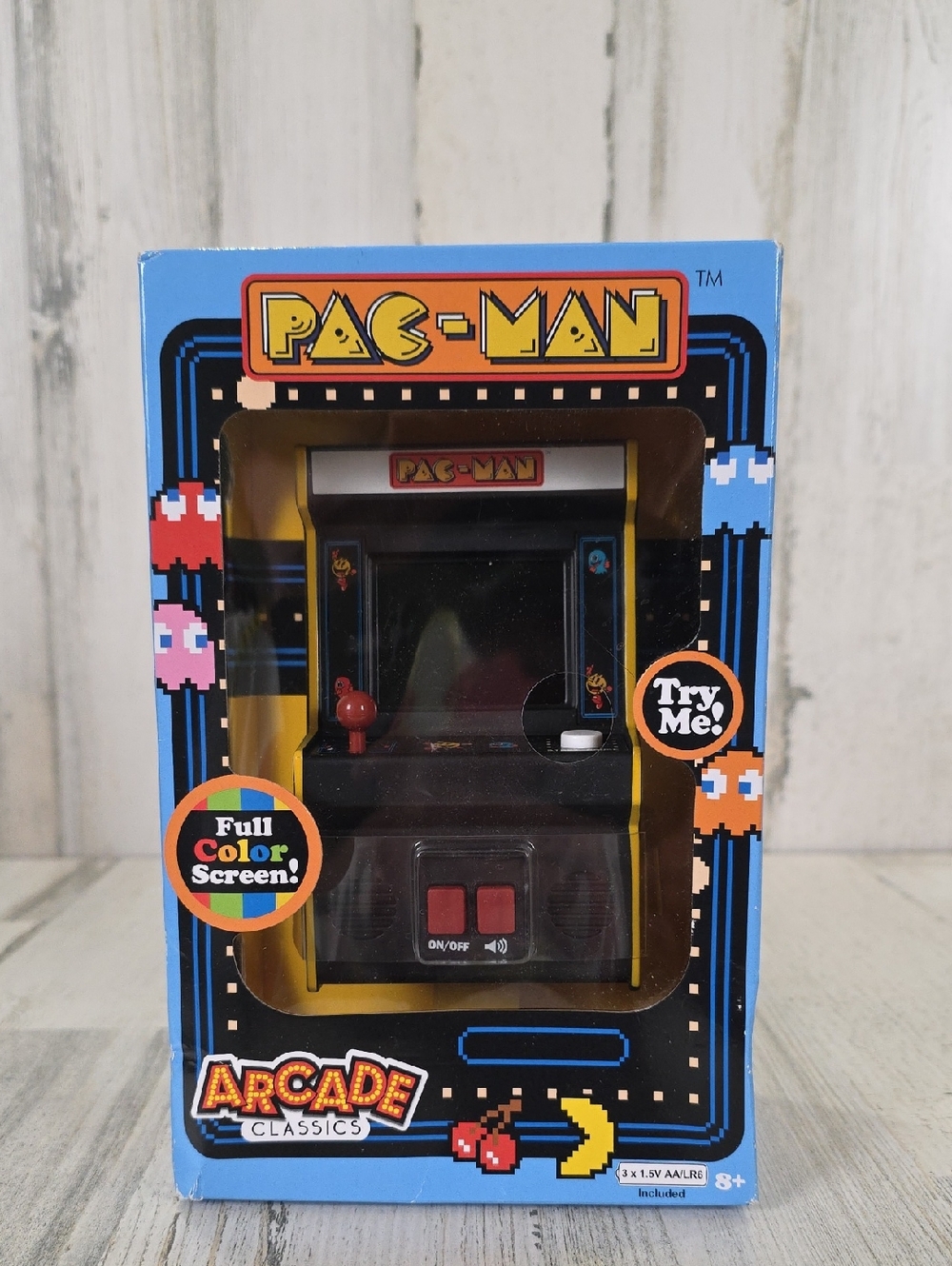 Pac-Man Mini Arcade Console  Yellow & Black Retro Handheld NEW